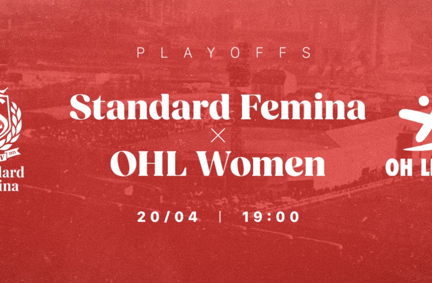 Standard Femina - RSCA Women zaterdag 20 april om 19u