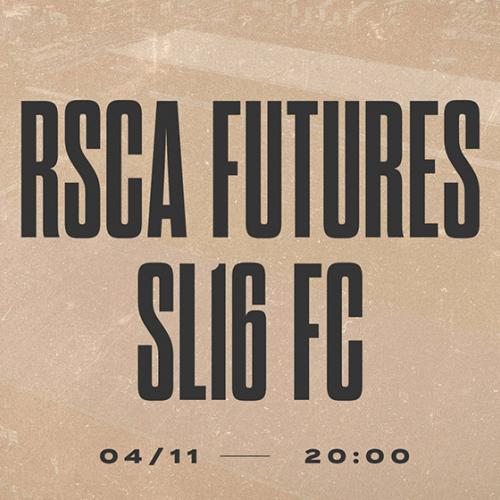 RSCA Futures - SL16 FC vendredi 4 novembre à 20H