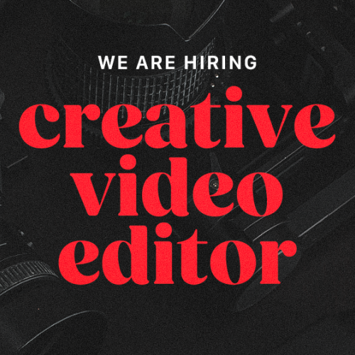Offre d'emploi : Creative Video Editor