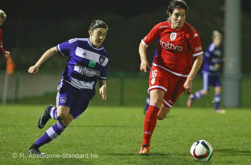 Onze meisjes spelen gelijk tegen Anderlecht : 1-1