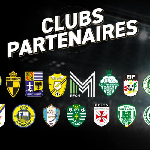 Prolongation pour 3 saisons de la collaboration avec notre réseau de clubs partenaires