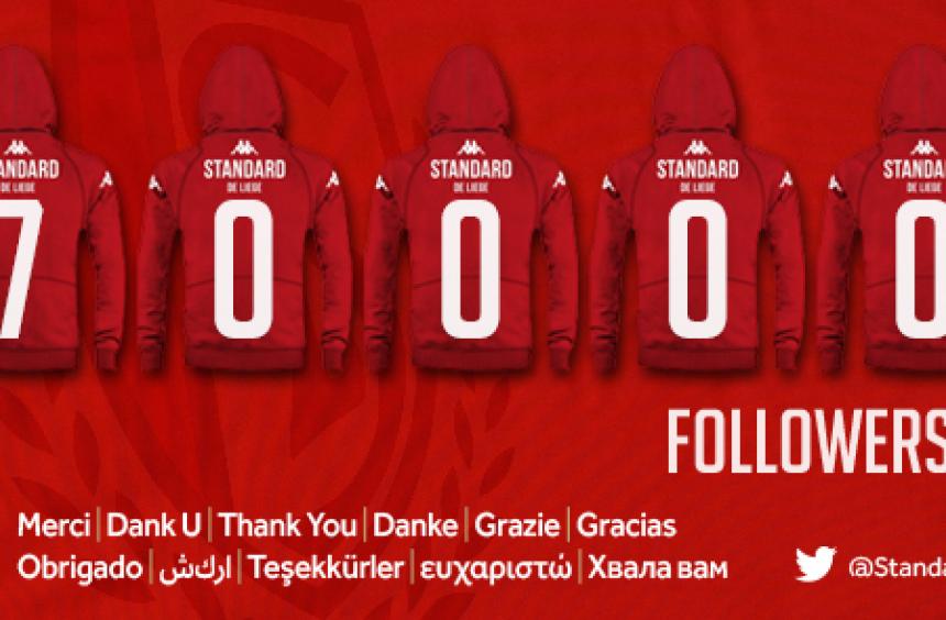 Meer dan 70 000 volgers op Twitter !